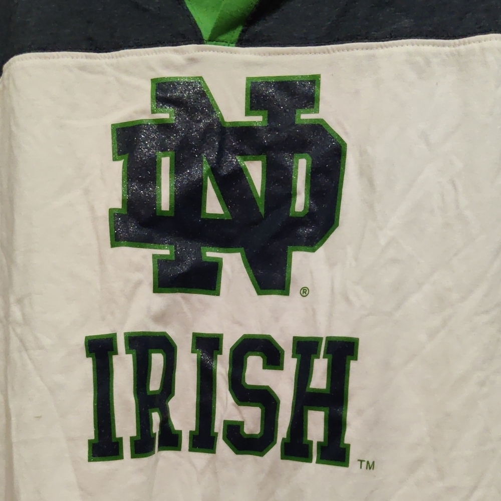 Colosseum Women's Heathered Blue Notre Dame Tee - Picture 3 of 4